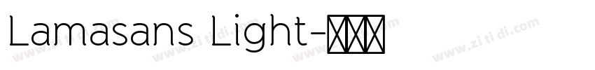 Lamasans Light字体转换